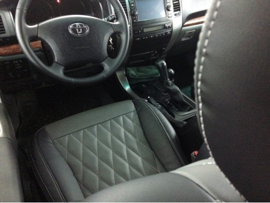 Каркасные авточехлы на Toyota Land Cruiser Prado 120 Каркасные авточехлы на Toyota Land Cruiser Prado 120